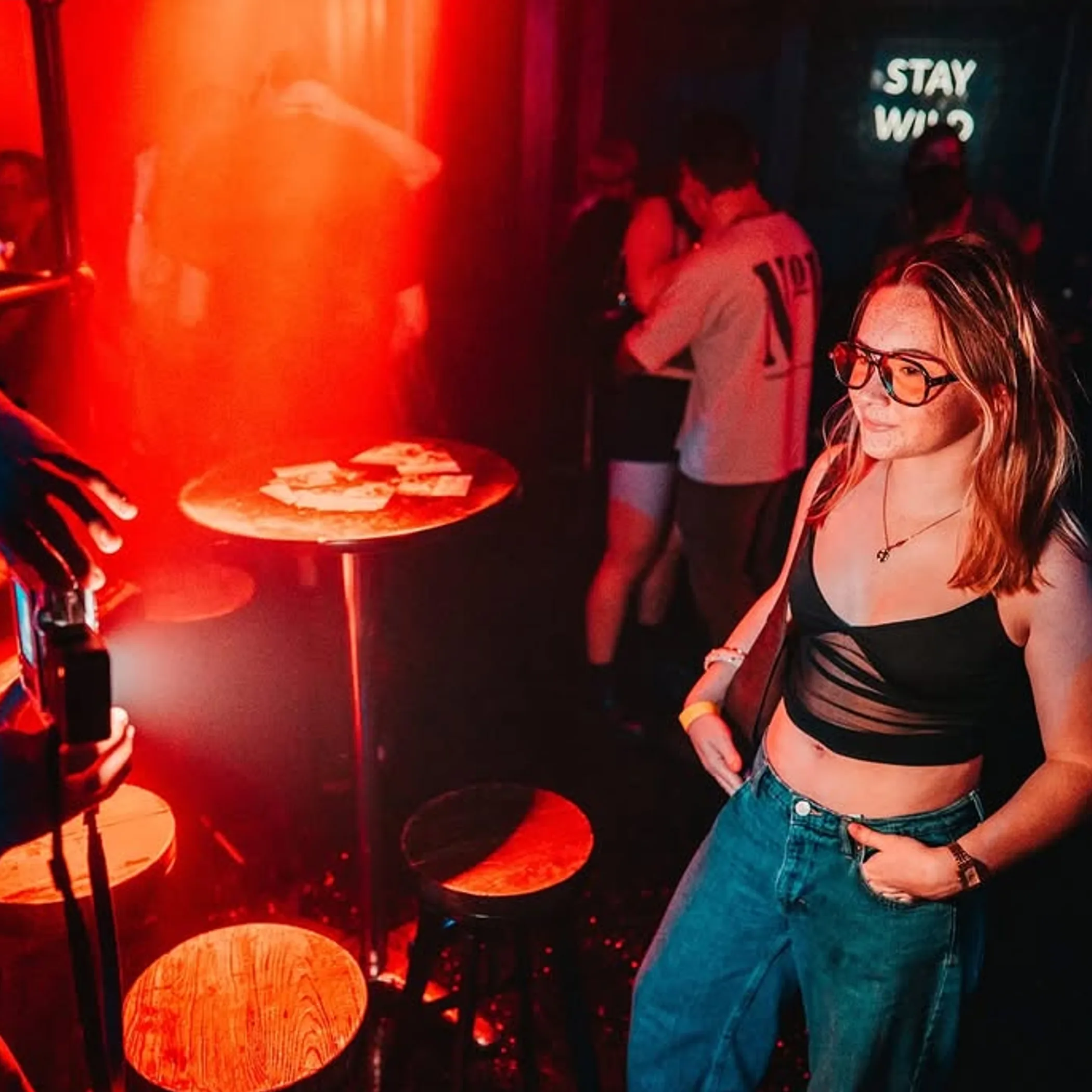 australian city nightlife scene at night